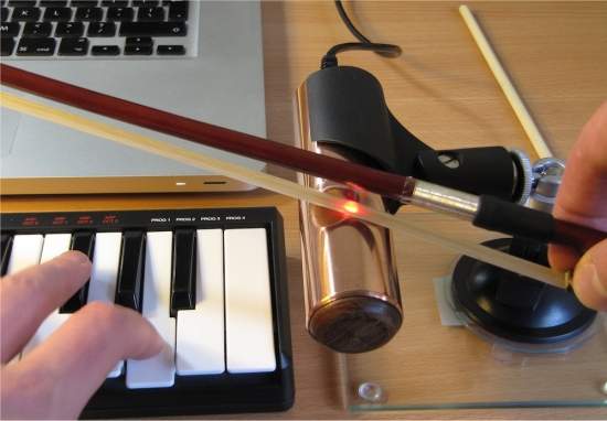 Violino a laser dispensa o violino