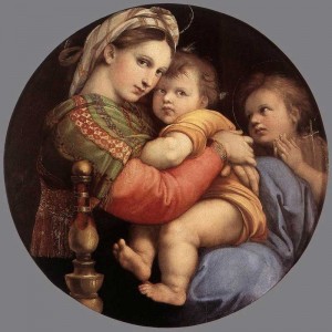 Arte,Pintura,RAFAEL SANZIO,Madonna de la silla