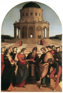 Arte,Pintura,Itália,RAFAEL SANZIO,O Casamento da Virgem 1504