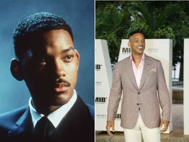 Will Smith ficou famoso em meados da década de 90, com filmes como Homens de Preto e Independence Day. Depois disso, ele deu início a uma longa carreira de sucesso. Neste ano, vai lançar Homens de Preto 3  Foto: Reprodução