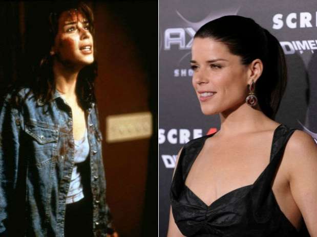 Depois de ficar famosa na TV, Neve Campbell chamou a atenção no cinema com o filme Pânico, de 1996. Hoje, aos 38 anos, ela continua fazendo sequências do filme  Foto: Reprodução