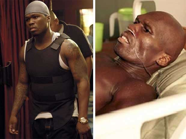 50 Cent - O rapper emagreceu 25 kg para viver um jogador com câncer no filme All Things Fall Apart, a ser lançado em 2012. Ele não foi o único a mudar para interpretar um personagem. Veja outros exemplos na galeria de fotos  Foto: Divulgação