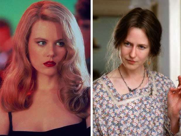 Nicole Kidman - A ex-mulher de Tom Cruise sempre foi conhecida por seus longos cabelos loiros, responsáveis por ajudá-la a alçar o posto de símbolo sexual na década de 1990. Para viver Virginia Woolf em As Horas (2002), no entanto, ela precisou personificar a escritora, escurecendo bastante as madeixas e, por meio de maquiagem, deixando seu nariz o mais parecido possível com o da personagem  Foto: Divulgação