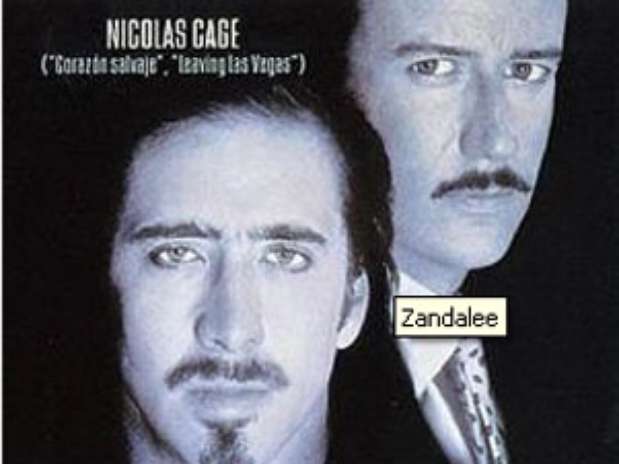 Muitas vezes, o erro no pôster vem do erro no personagem. A aparência de Cage em Zandalee (1991) não ajuda  Foto: Divulgação